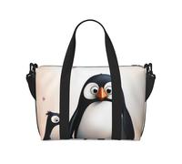 I Love Penguins Print Travel Duffel Bag, Lightweight Water-Resistant Weekender Spacious Gym & Travel Bag for Men, Women & Teens