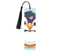 I Love Penguins Printed Metal Bookmarks S - Black Lightweight Aluminium Book Marker for Books, Journals & Gifts, Ideal Book Lovers, Holiday Decor & Crafts