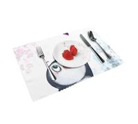 I Love Penguins Printed Placemats Set of 4 PCS Washable Placemat for Kitchen Table Heat-resistant Table Mats 45x30 CM