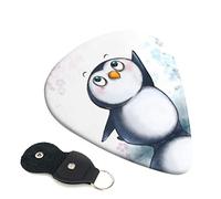 I Love Penguins Set Of 6 Guitar Plectrums For Acoustic Guitar, Electric Guitar, Bass, Ukulele - Thin, Medium And Thick.