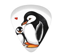 I Love Penguins Wzywhj Prints Abs Guitar Picks 12 Piece, Easy Grip Uke Picks For Your Bass, Ukulele, Acoustic Or Electric Guitar