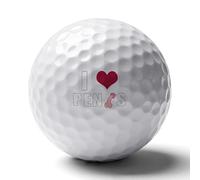 I Love Penis Golf Balls Rubber Practice for Training for Backyard Beginner