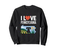 I Love Pennsylvania Liberty Bell Fields Sweatshirt
