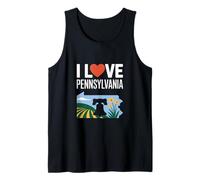 I Love Pennsylvania Liberty Bell Fields Tank Top