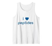 I Love Peptides Heart Skincare Supplement Wellness Science Tank Top