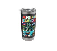 I Love Phi Phi Islands Thailand Travel Souvenir Stainless Steel Insulated Tumbler