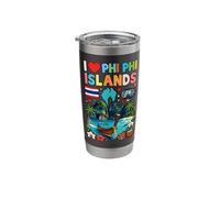 I Love Phi Phi Islands Thailand Travel Souvenir Stainless Steel Insulated Tumbler