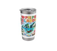 I Love Phi Phi Islands Thailand Travel Souvenir Stainless Steel Insulated Tumbler
