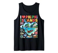 I Love Phi Phi Islands Thailand Travel Souvenir Tank Top