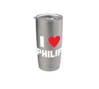 I Love Philip Stainless Steel Insulated Tumbler