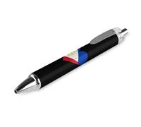 I Love Philippines Filipino Flag Heart Ballpoint Pens Retractable Blue Ink Ball Point Pen Smooth Writing Work Pen 1 PCS