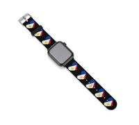 I Love Philippines Filipino Flag Heart Watch Bands Replacement Silicone Straps Sport Wristbands Compatible for Apple Watch 42mm/44mm