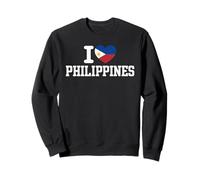 I Love Philippines Heart Flag Sweatshirt