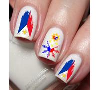 I Love Philippines Nail Art Decal Sticker