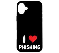 I Love Phishing - Heart - Scam Scammer Fraud Audit Control Case for iPhone 16 Plus