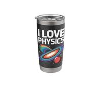 I Love Physics Apple Galaxy Science Stainless Steel Insulated Tumbler