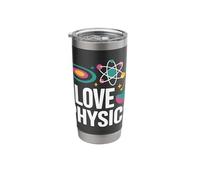 I Love Physics Atom Galaxy Science Fun Stainless Steel Insulated Tumbler