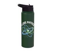 I Love Physics Atomic Enthusiast Science Stainless Steel Insulated Water Bottle