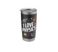 I Love Physics Atomic Planets Design Stainless Steel Insulated Tumbler