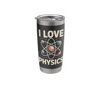 I Love Physics Atomic Science Lovers Stainless Steel Insulated Tumbler