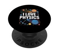 I Love Physics Cosmic Planets Design PopSockets Adhesive PopGrip