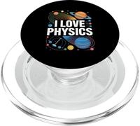 I Love Physics Cosmic Planets Design PopSockets PopGrip for MagSafe