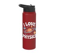 I Love Physics Cosmic Planets Universe Stainless Steel Insulated Water Bottle