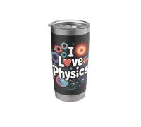 I Love Physics Cosmic Science Enthusiast Stainless Steel Insulated Tumbler