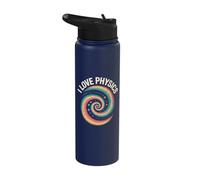 I Love Physics Energetic Swirl Visual Delight Stainless Steel Insulated Water Bottle