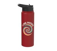 I Love Physics Energetic Swirl Visual Delight Stainless Steel Insulated Water Bottle