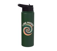 I Love Physics Energetic Swirl Visual Delight Stainless Steel Insulated Water Bottle