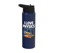 I Love Physics Newton's Cradle Lovers Stainless Steel Insulated Water Bottle