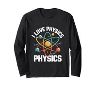 I Love Physics Physics E=MC² Atom Model Long Sleeve T-Shirt