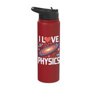 I Love Physics Planetary Science Cosmos Stainless Steel Insulated Water Bottle