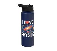 I Love Physics Planetary Science Cosmos Stainless Steel Insulated Water Bottle