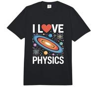 I Love Physics Space Atom Orbits Comfort Colors Adult Heavyweight T-Shirt