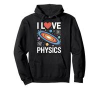 I Love Physics Space Atom Orbits Pullover Hoodie