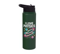 I Love Physics Universe Space Science Cosmos Stainless Steel Insulated Water Bottle