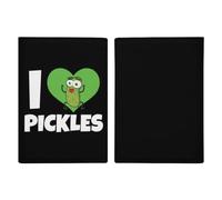 I Love Pickles Travel Passport Wallet Credit Card Holder Cover Case Protector