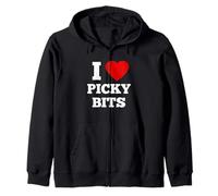 I love picky bits christmas party food funny Zip Hoodie