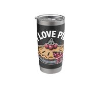 I Love Pie Cherry Dessert Enthusiast Stainless Steel Insulated Tumbler