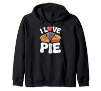 I Love Pie Sweet Treats Delight Zip Hoodie