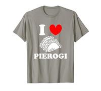 I Love Pierogi Polish Kitchen Poland Dumplings T-Shirt, Men, Slate Grey, Medium