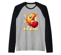 I Love Pierogi Raglan Baseball Tee