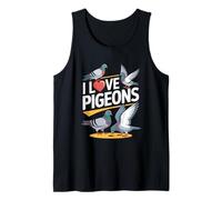 I Love Pigeons Bird Watching Fun Tank Top