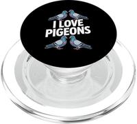 I Love Pigeons Enthusiast Urban Birdwatching PopSockets PopGrip for MagSafe
