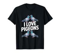 I Love Pigeons Enthusiast Urban Birdwatching T-Shirt