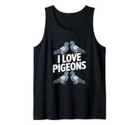 I Love Pigeons Enthusiast Urban Birdwatching Tank Top