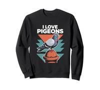 I Love Pigeons Retro Urban Birdwatching Sweatshirt