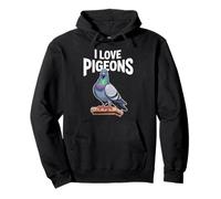 I Love Pigeons Urban Bird Fans Unite Pullover Hoodie